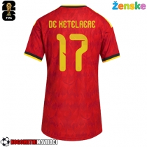 Ženske Nogometnih dresov Belgija Charles De Ketelaere #17 Domači SP 2026 Kratki rokavi
